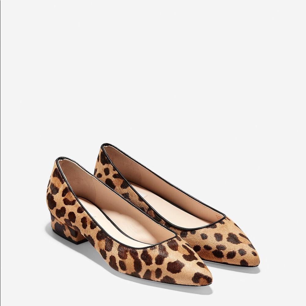 cole haan vesta leopard flat